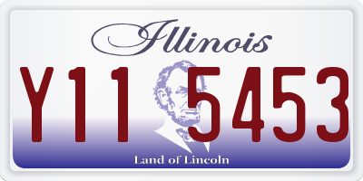 IL license plate Y115453