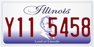 IL license plate Y115458