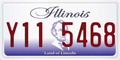 IL license plate Y115468