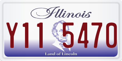 IL license plate Y115470