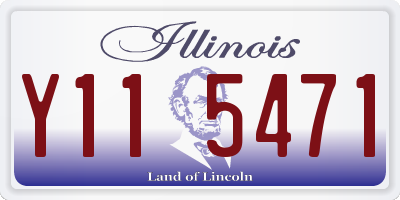 IL license plate Y115471