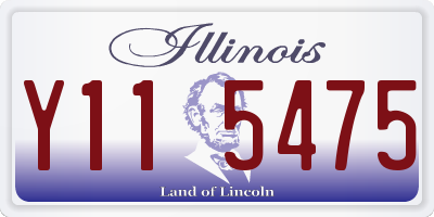 IL license plate Y115475