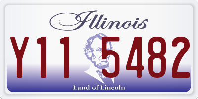 IL license plate Y115482