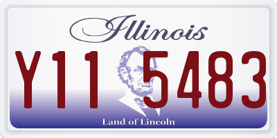IL license plate Y115483