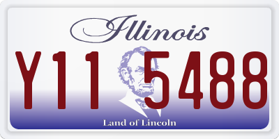 IL license plate Y115488