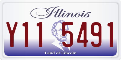 IL license plate Y115491