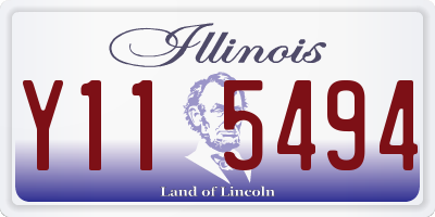 IL license plate Y115494