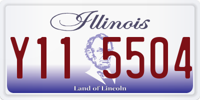 IL license plate Y115504