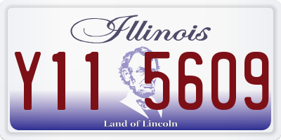 IL license plate Y115609
