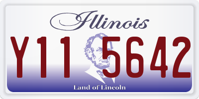 IL license plate Y115642
