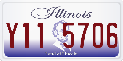 IL license plate Y115706