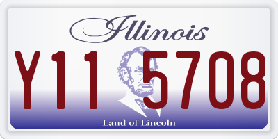 IL license plate Y115708