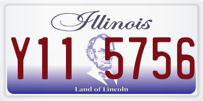 IL license plate Y115756