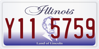 IL license plate Y115759