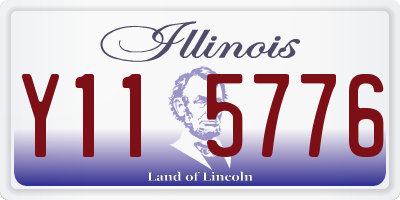 IL license plate Y115776