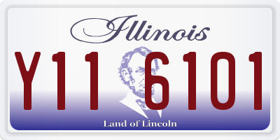 IL license plate Y116101