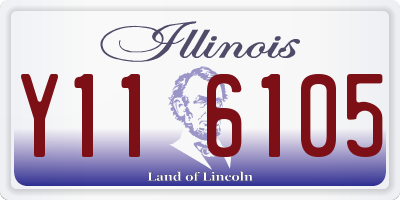 IL license plate Y116105