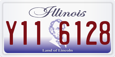 IL license plate Y116128