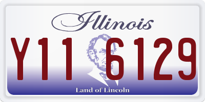 IL license plate Y116129