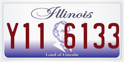 IL license plate Y116133
