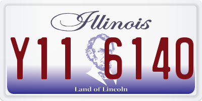 IL license plate Y116140