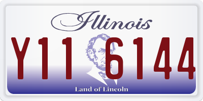 IL license plate Y116144