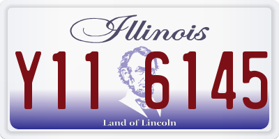 IL license plate Y116145