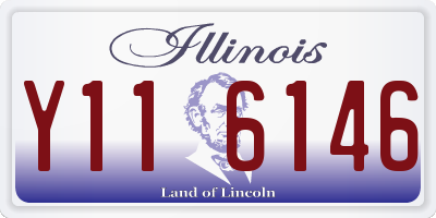 IL license plate Y116146