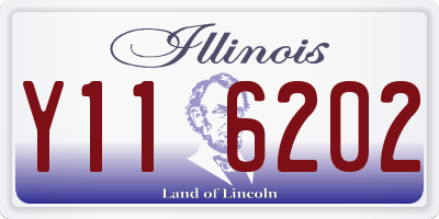 IL license plate Y116202