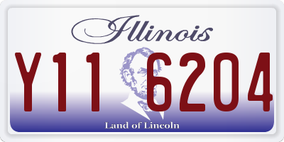 IL license plate Y116204
