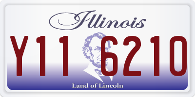 IL license plate Y116210