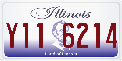 IL license plate Y116214