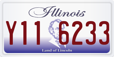 IL license plate Y116233