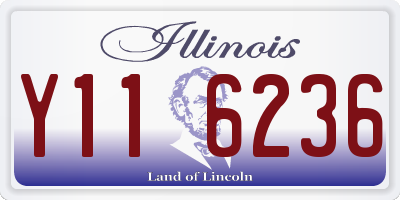 IL license plate Y116236
