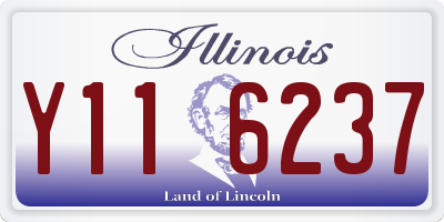 IL license plate Y116237