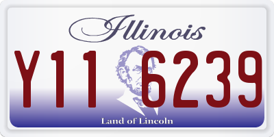 IL license plate Y116239