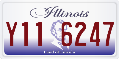 IL license plate Y116247
