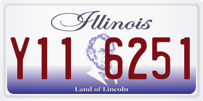 IL license plate Y116251