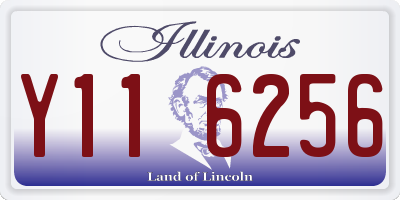 IL license plate Y116256