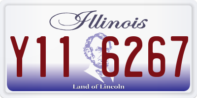 IL license plate Y116267