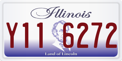 IL license plate Y116272