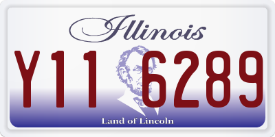IL license plate Y116289