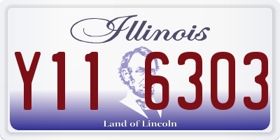 IL license plate Y116303