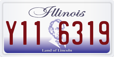 IL license plate Y116319