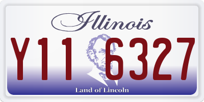 IL license plate Y116327