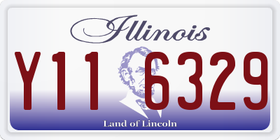 IL license plate Y116329