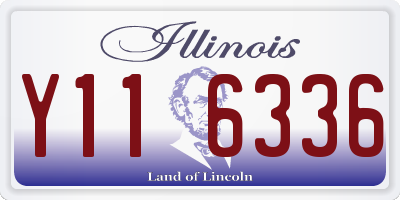 IL license plate Y116336