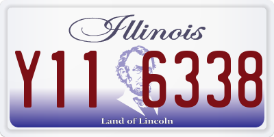 IL license plate Y116338