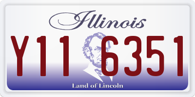 IL license plate Y116351
