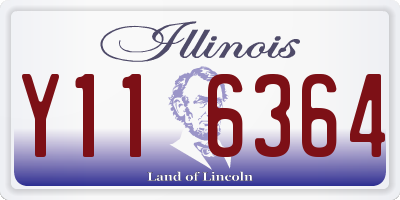 IL license plate Y116364